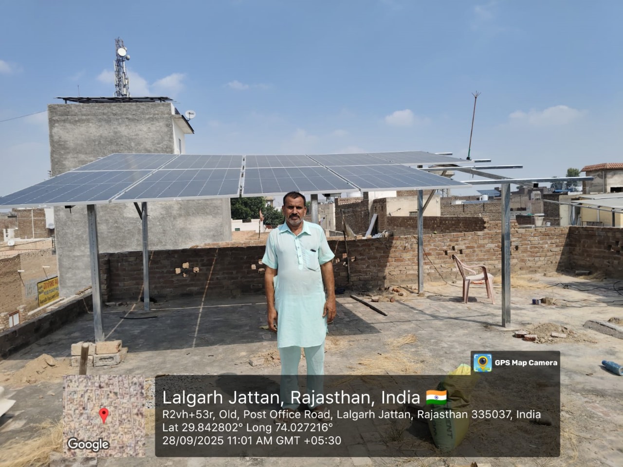 Lalgarh Jattan, Rajasthan, Home installation